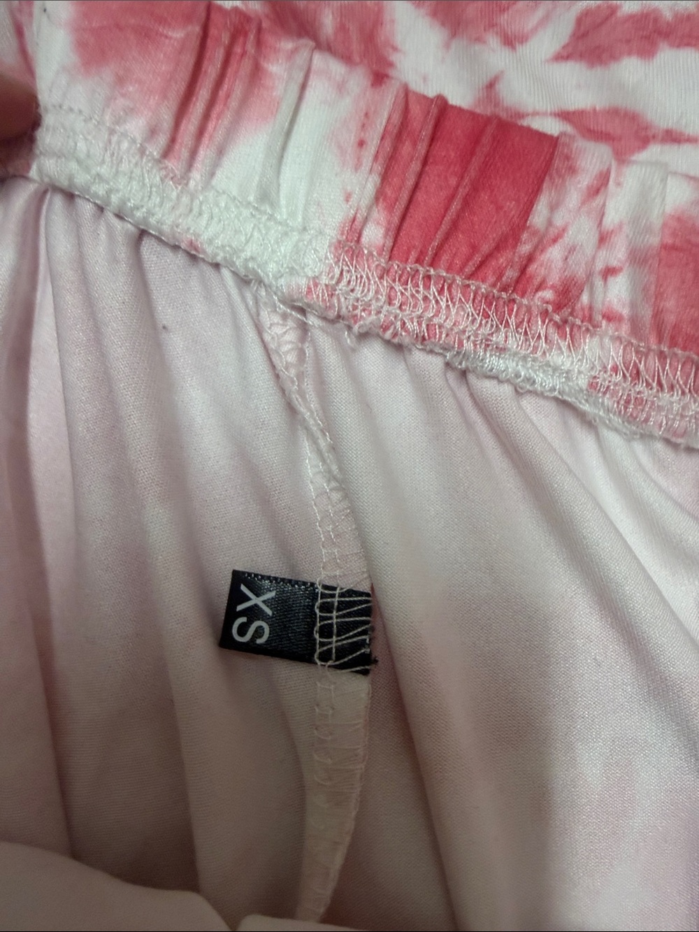 Pink and White Tie-Dye Short Set - Picture 2 of 2